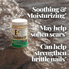 Basic Organics Vitamin E Ointment two-pack packaging emphasizes value for routine skincare.