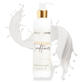 BASK & LATHER Replenish bottle closeup showing rich hydration for every strand