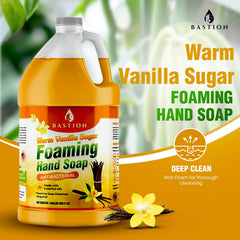 Bastion foaming hand soap refill gallon reduces waste and costs.