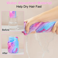 Basumee towel wrap with button keeps it secure during activity.