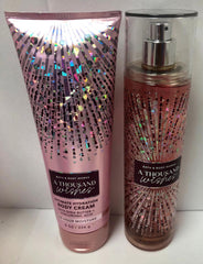 Bath & Body Works A Thousand Wishes Fine Fragrance Mist bottle with pink prosecco notes for mood lift.