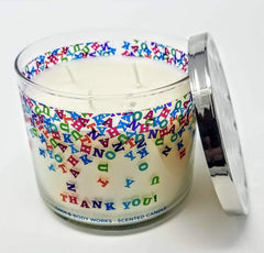 Bath & Body Works Champagne Toast candle wick closeup highlighting clean burn and scent throw