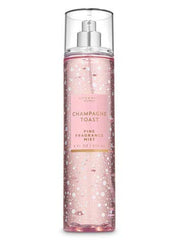 Bath and Body Works Champagne Toast fragrance mist bottle—long-lasting scent for all day