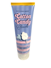 Bath and Body Works Cotton Candy Clouds cream jar shows rich hydration for skin