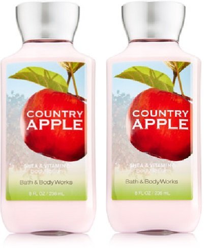 Bath and Body Works Country Apple body lotion bottle front highlights its nourishing blend