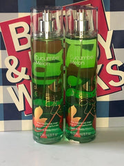 Bath & Body Works Cucumber Melon two-bottle display on shelf for easy sharing.