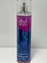Bath & Body Works Dark Kiss Fine Fragrance Mist 8-ounce bottle offers a romantic scent for daily wear.