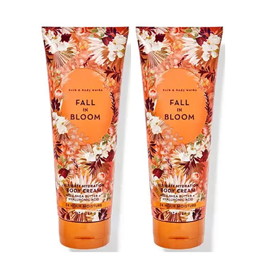 Bath & Body Works Fall In Bloom ultimate hydration body cream 8oz 2-pack for daily moisture and fragrance.