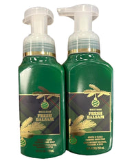 Bath & Body Works Fresh Balsam foaming soap bottle with pump, forest-inspired scent.