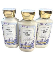 Bath and Body Works Fresh Cut Lilacs 3 Pack pack shot highlighting scent-ready bundle.