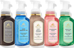 Bath & Body Works Gentle Foaming Hand Soap Kitchen Basics Cozy Vanilla Almond keeps hands clean daily.
