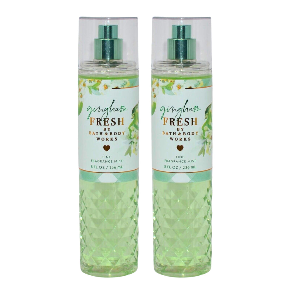 Bath & Body Works Gingham Fresh fragrance mist set bottles for daily wear.