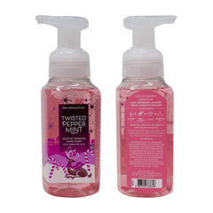Bath & Body Works Holiday Traditions foaming hand soap set bottle front showing nourishing formula.
