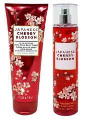 Bath & Body Works Japanese Cherry Blossom body cream application on skin for soft hydration