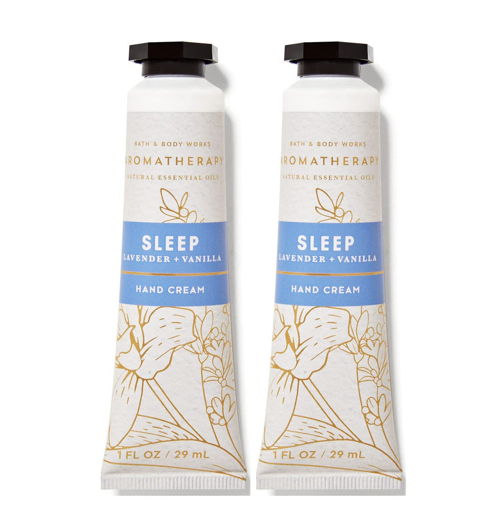 Bath & Body Works Lavender Vanilla Hydrating Hand Cream 2-pack, 1 oz tubes for daily moisture