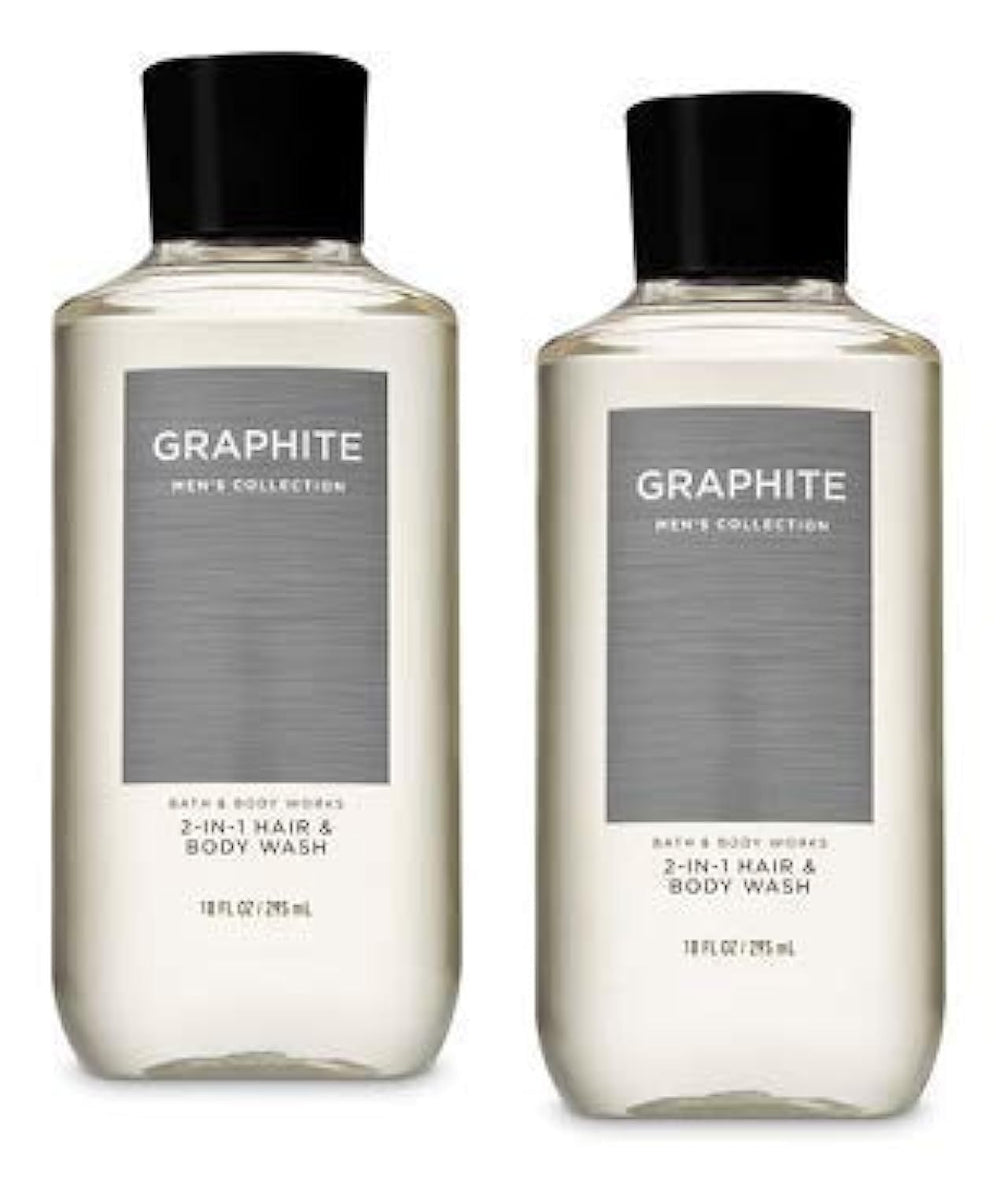Bath & Body Works Men 3-in-1 wash graphite bottle for versatile grooming and refreshing clean