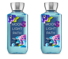 Bath & Body Works Moonlight Path shower gel 2-pack bottle for daily freshness and luxurious lather.