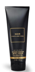 Bath & Body Works Noir Ultra Hydration Cream being applied for skin softness.