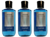 Bath & Body Works Ocean Signature 3-in-1 bottle with blue cypress scent for refreshing cleanse.