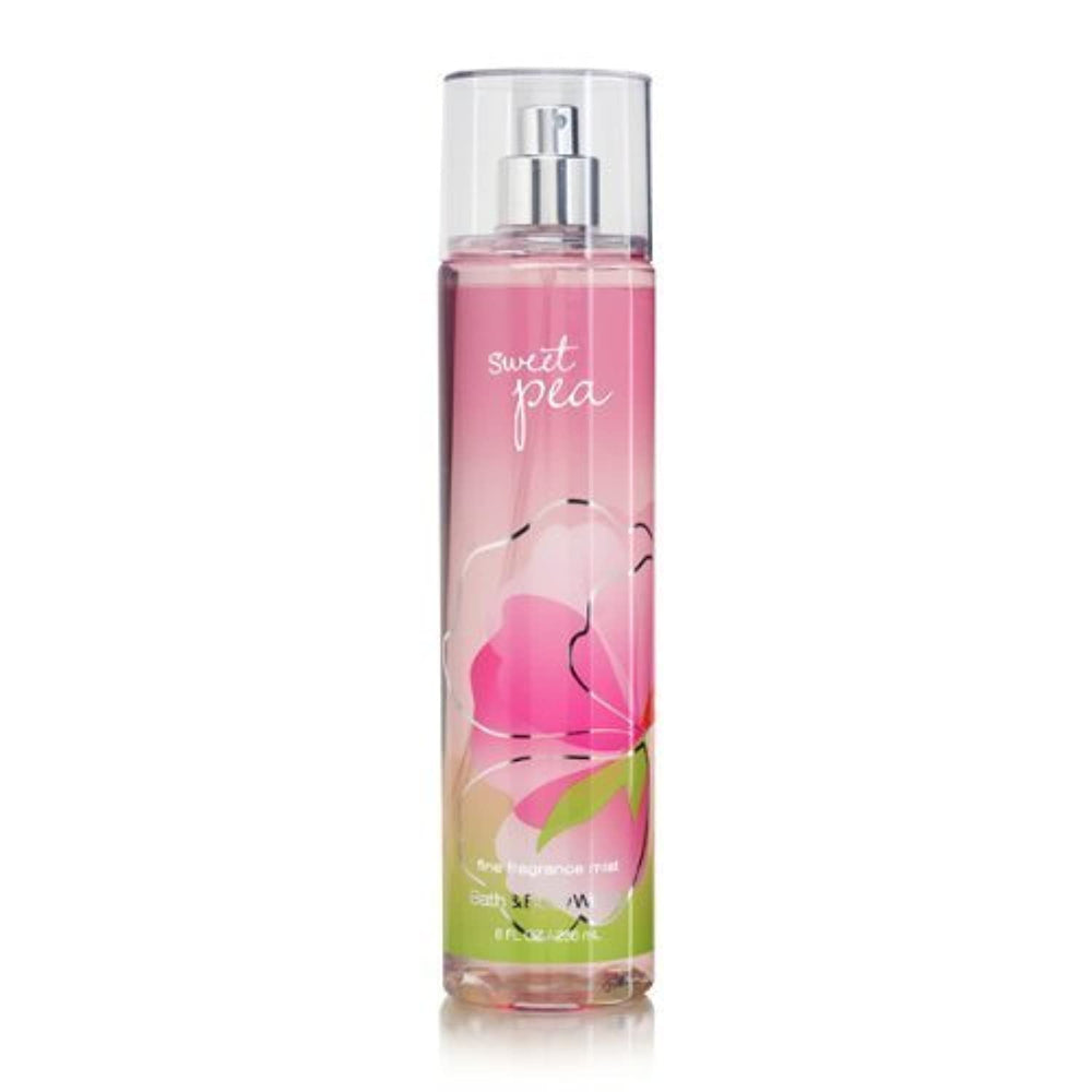Bath & Body Works Sweet Pea mist bottle with soft floral scent for daily wear