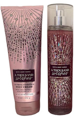 Bath & Body Works Thousand Wishes body cream texture close-up emphasizes rich hydration.