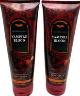 Bath & Body Works Vampire Blood two-pack body cream jar close-up for rich texture.