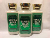 Bath and Body Works Vanilla Bean Noel 3-pack lotion bottle with comforting vanilla scent for daily skin care