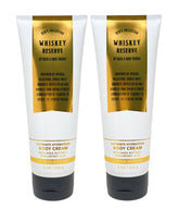 Bath & Body Works Whiskey Reserve cream bottle close-up showing rich moisture and fragrance.