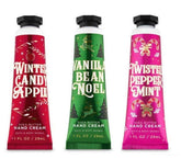 Bath & Body Works Winter Candy Apple hand cream trio packaging, ideal for holiday gifting.