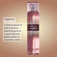 Bath & Body Works A Thousand Wishes 8oz bottle on shelf for everyday glamour