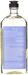Bath & Body Works Aromatherapy Sleep foam bath bottle demonstrates rich lather for a quick, relaxing wash.