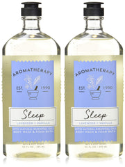 Bath & Body Works Aromatherapy Sleep Lavender Vanilla bottle showcases calming lavender for a restful routine.