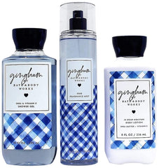 Bath & Body Works Gingham Daily Trio shower gel bottle with refreshing cucumber scent for a fresh cleanse