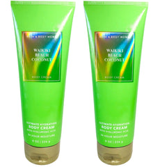 Bath & Body Works Waikiki Beach Coconut 2-pack front for daily moisturization and soft skin.