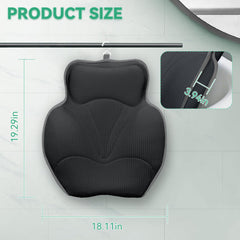 Bathland bath pillow headrest 4D mesh keeps head cradled and cool.