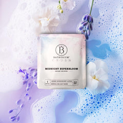 Bathorium Crush bath soaks array of 4 oz bags for easy, mess-free soaks.