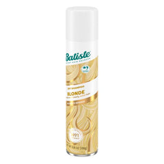 Batiste Brilliant Blonde spray demonstrates fast root refresh between styling sessions.