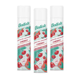 Batiste Dry Cherry 3-pack bottle-front for instant refresh between washes.