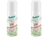 Batiste Dry Shampoo Bare mini travel-size bottle showcasing compact travel-friendly packaging for quick refresh.