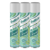Batiste Original Dry Shampoo bottle pours to refresh roots between washes.