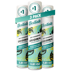Batiste Original dry shampoo set packshot for quick refresh on busy mornings.