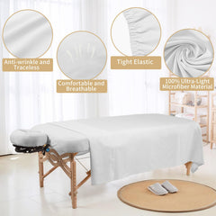 Bavlesfuire face rest cover protects cushions during sessions.