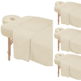 Bavlesfuire premium massage table sheet cover in beige offers soft client comfort.
