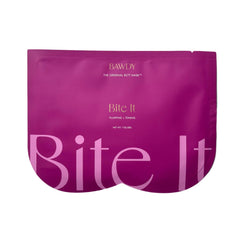 BAWDY Bite It butt mask application on cheek for hydration and toning.