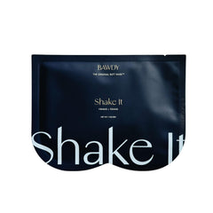 BAWDY Shake It packaging showcases vegan, paraben-free formula for clean-beauty behind care.
