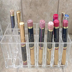 BBDOU lipstick organizer 24 slots keeps makeup tidy and visible.