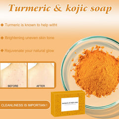 BCBU turmeric cleansing soap bar highlights long-lasting moisture for skin.
