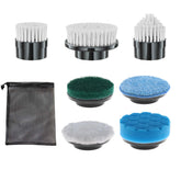 BCQDOL electric spin scrubber large flat brush for tough bathroom and kitchen scrubbing.