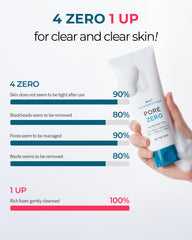 BE THE SKIN BHA+ Pore Zero Foam creamy texture ready to cleanse pores.