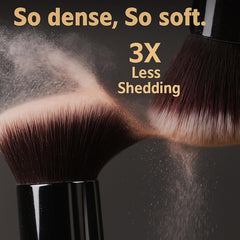 BEAKEY ergonomic handle on brushes ensuring comfortable grip during makeup routines.